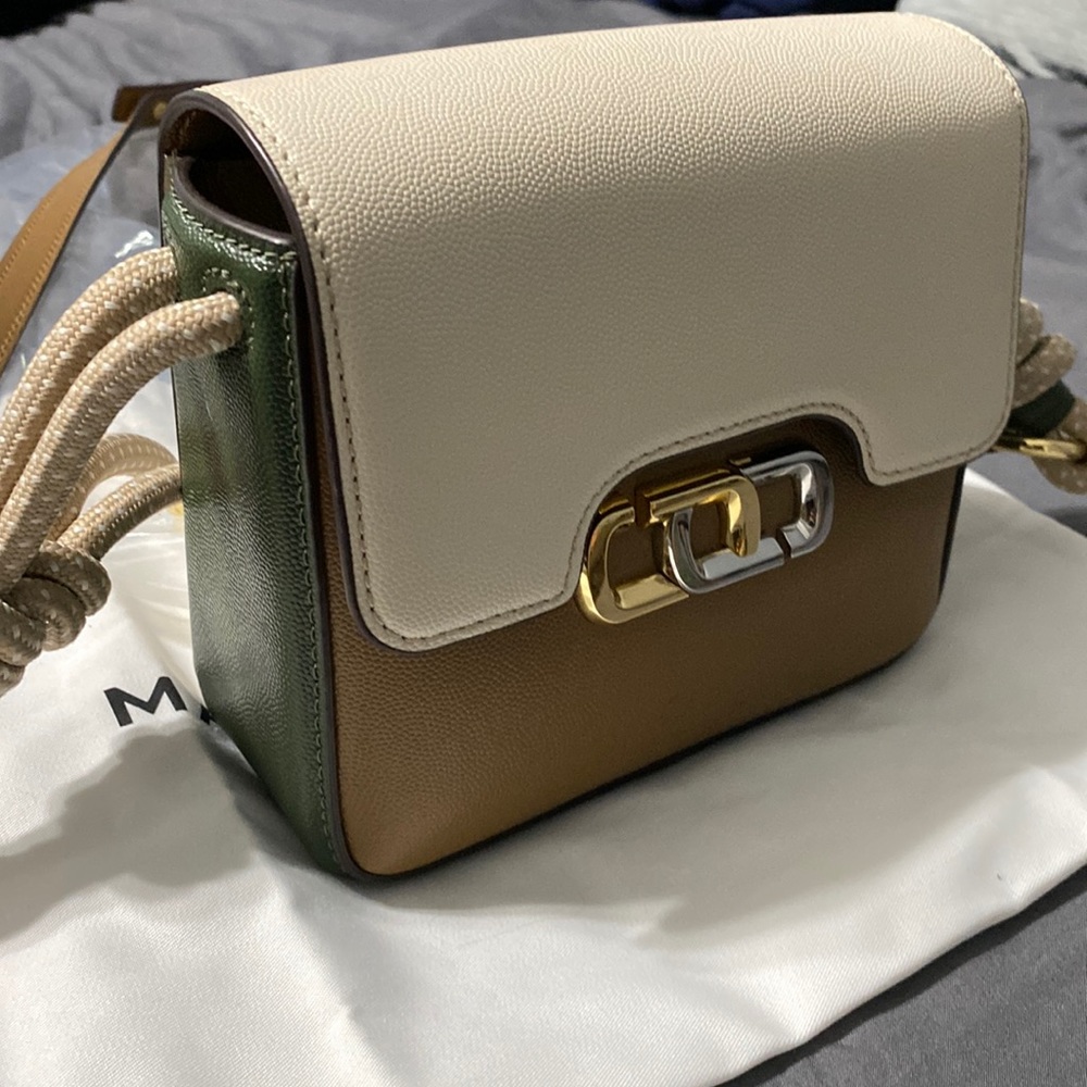 RARE limited production - no where in stock!! MINI J LINK BAG BEIGE LEATHER